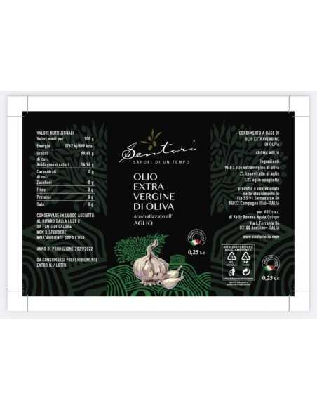 Olio aromatizzato all'AGLIO Sentori