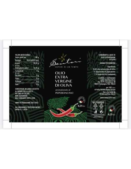 Olio aromatizzato al PEPERONCINO Sentori