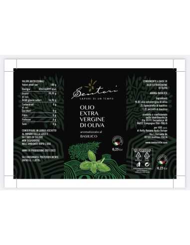 Olio aromatizzato al BASILICO Sentori